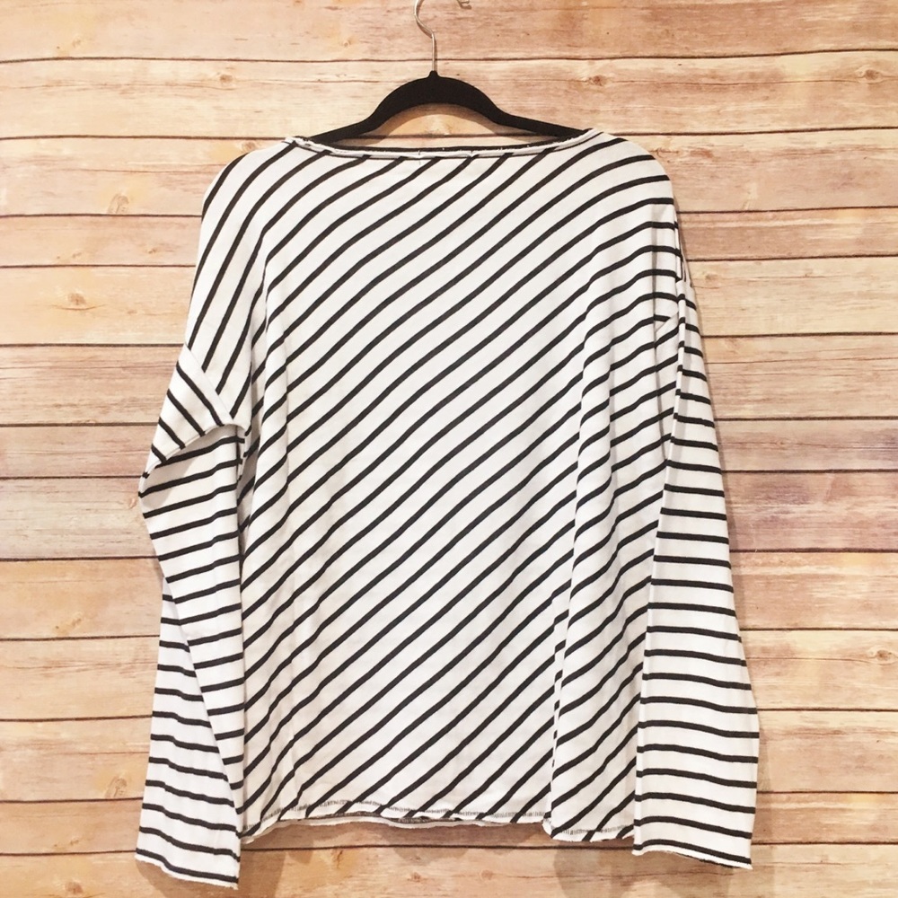🆕 rag & bone Dakota striped long sleeve tee - Picture 5 of 8